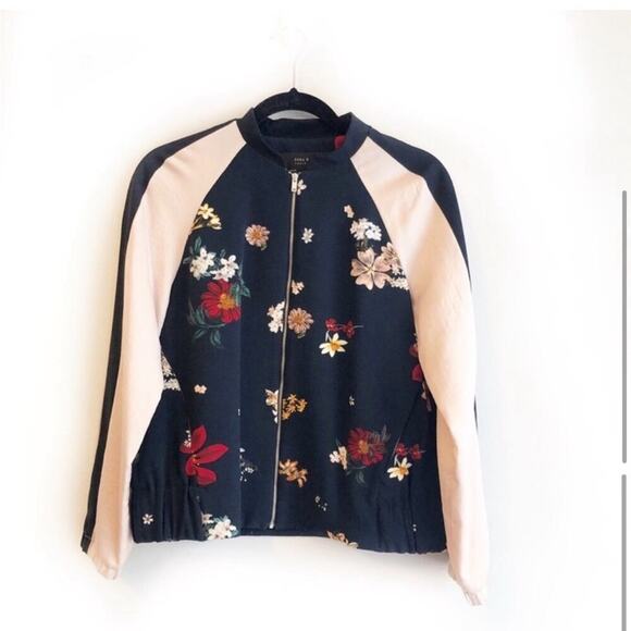 Zara Floral Bomber Jacket - Picture 4 of 8